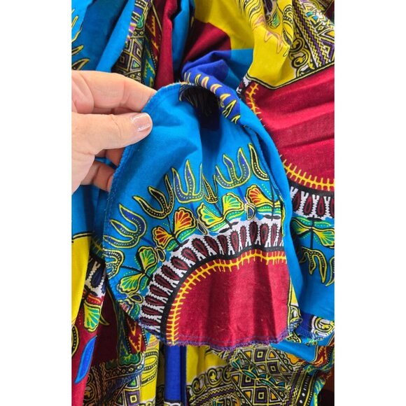 Full Panel Maxi Skirt S/M 28" Elastic Waist Boho Ethnic Tribal Cotton Circular - Picture 12 of 13